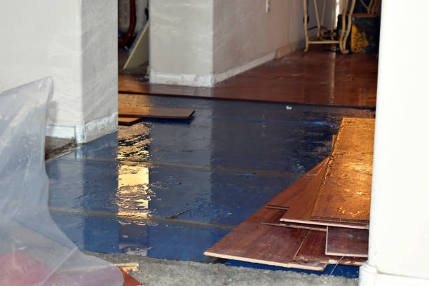 Professional Burst Pipe Cleanup technician working in Lindenhurst, NY